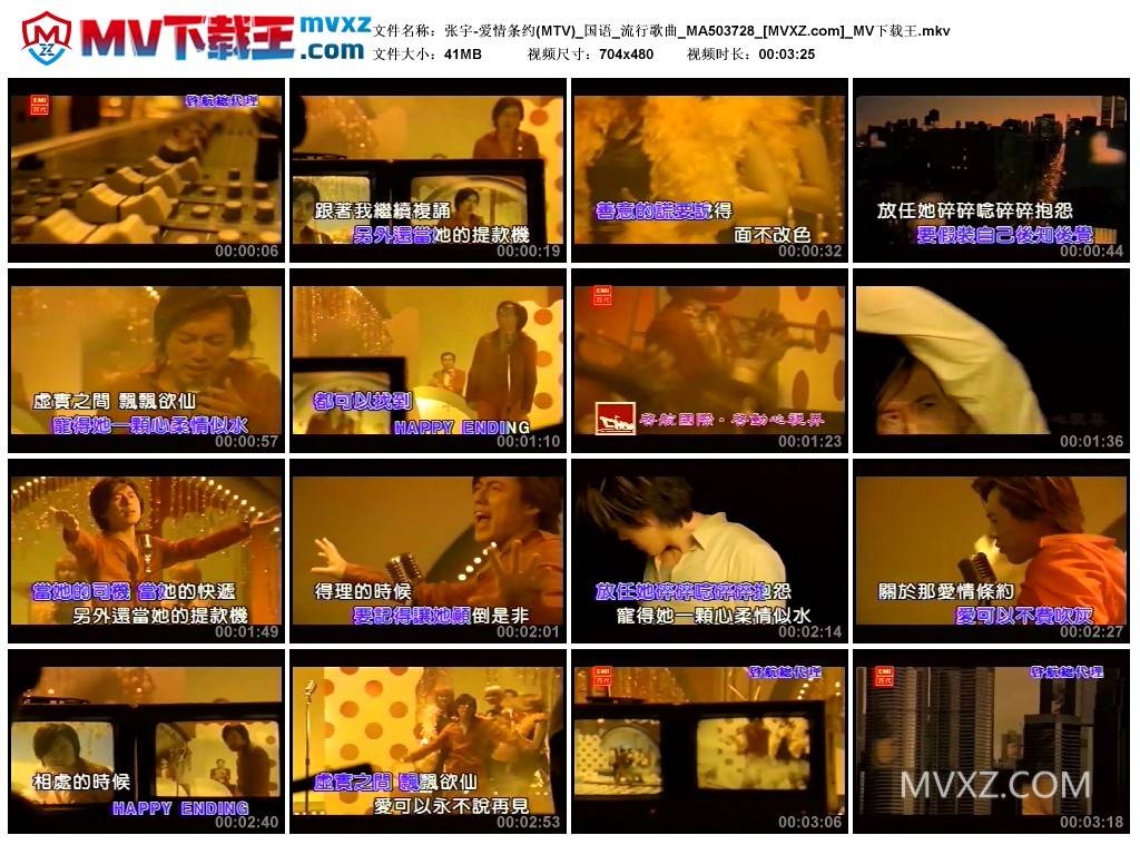 张宇-爱情条约(MTV)_国语_流行歌曲_MA503728